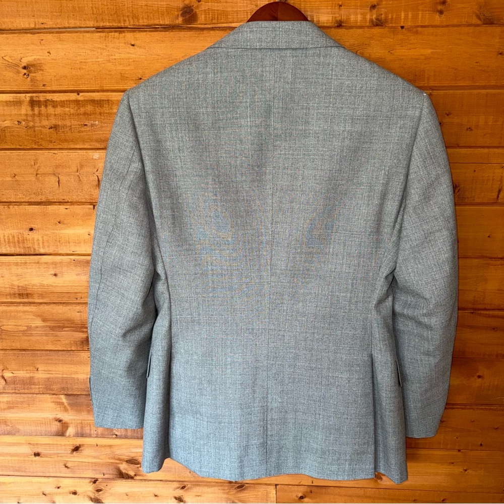 $499 Suitsupply Lazio 100% Wool VBC light Gray Suit jacket Blazer 36S *As-is* - Picture 8 of 17
